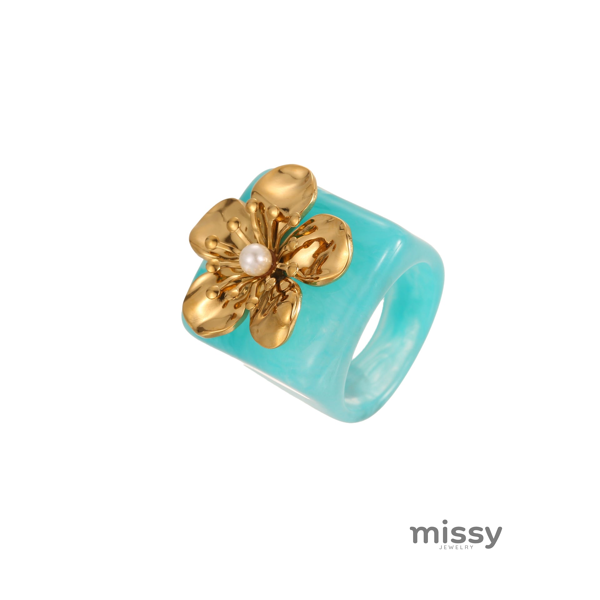 Kassidee Floral Pearl Ring [Y5VPHC3V]
