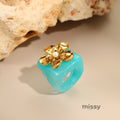 Kassidee Floral Pearl Ring [QKVOM54J]
