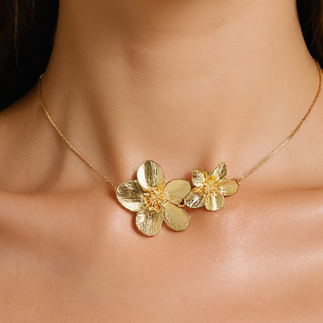 Katana Bloom Pendant Necklace [QC62RONZ]