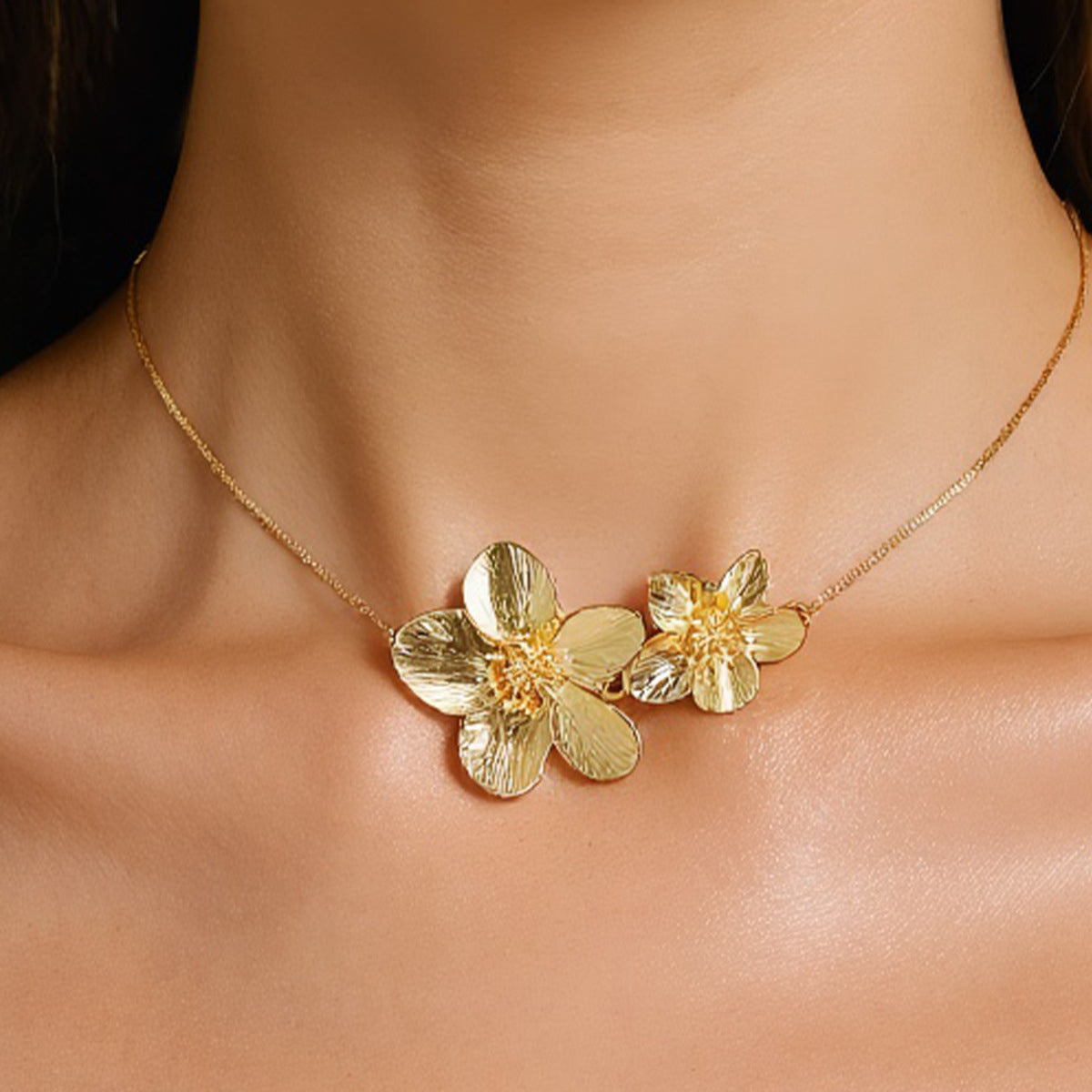 Katana Bloom Pendant Necklace [QC62RONZ]