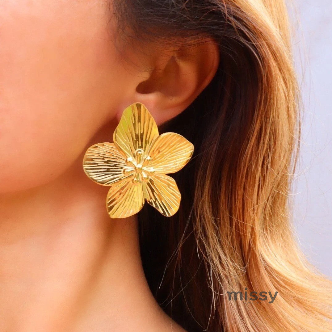 Katlyn Elevated Gold Geometric Earrings [99JXKFJU]