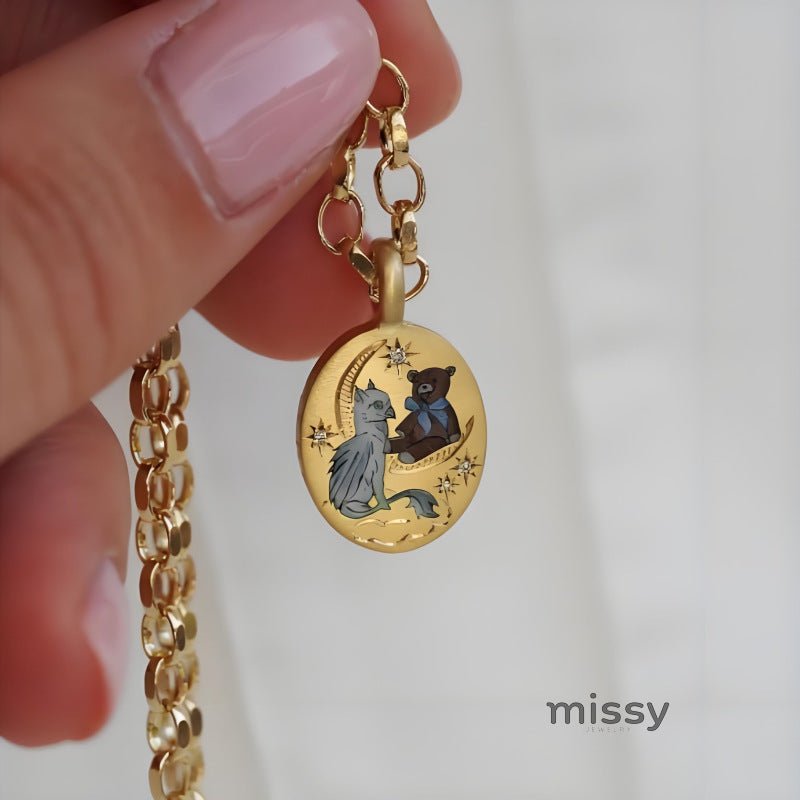 Katya Delicate Charm Necklace [Y0QQV6MW]