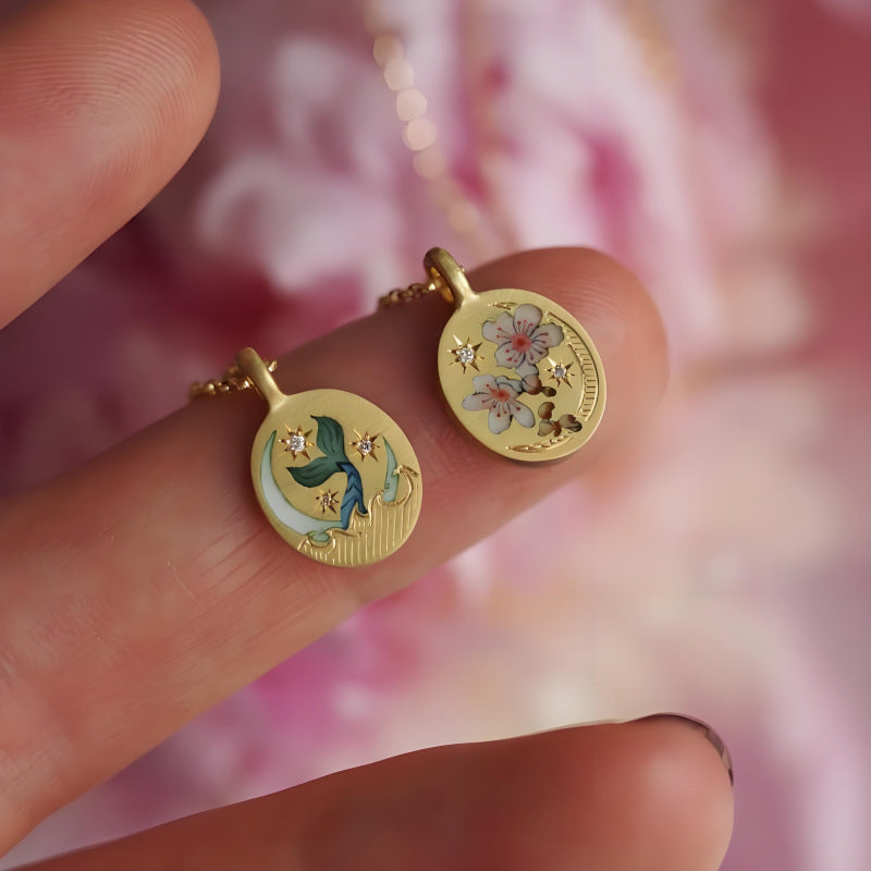 Katya Delicate Charm Necklace [KSB3CPEU]