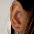 Kaydence Heart Bow Stud Earrings [4SJ89890]