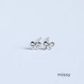 Kaydence Heart Bow Stud Earrings [6SG6PEPS]