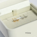 Kaydence Heart Bow Stud Earrings [YYV7U5NP]