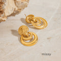 Kayleen Sculptural Hoop Earrings [WVVR12PC]