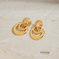 Kayleen Sculptural Hoop Earrings [QPINNMFW]