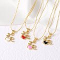 Keaton Enamel Heart Pendant Necklace [K1VQZKYU]
