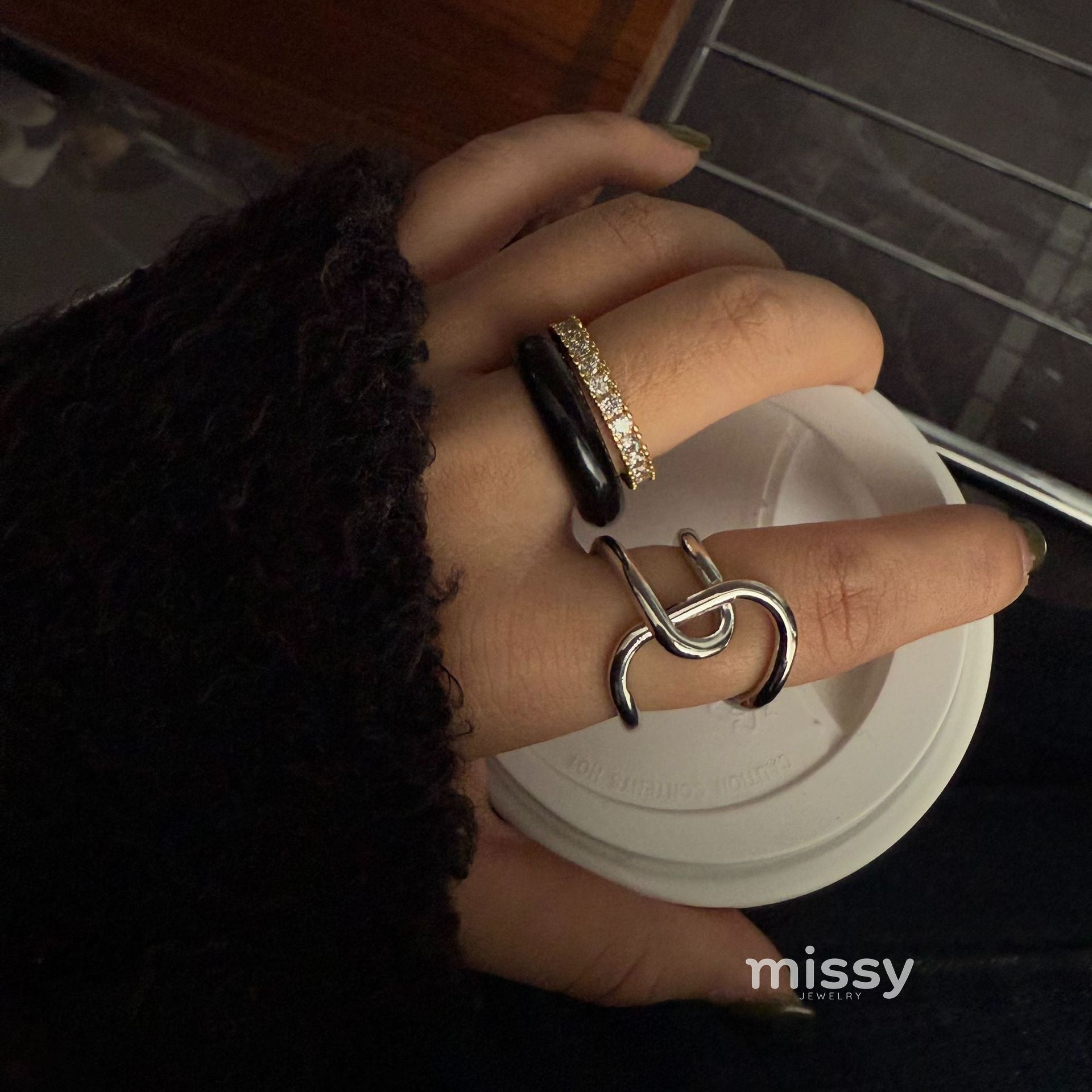 Keaton Sculptural Open Ring [54R46HPS]