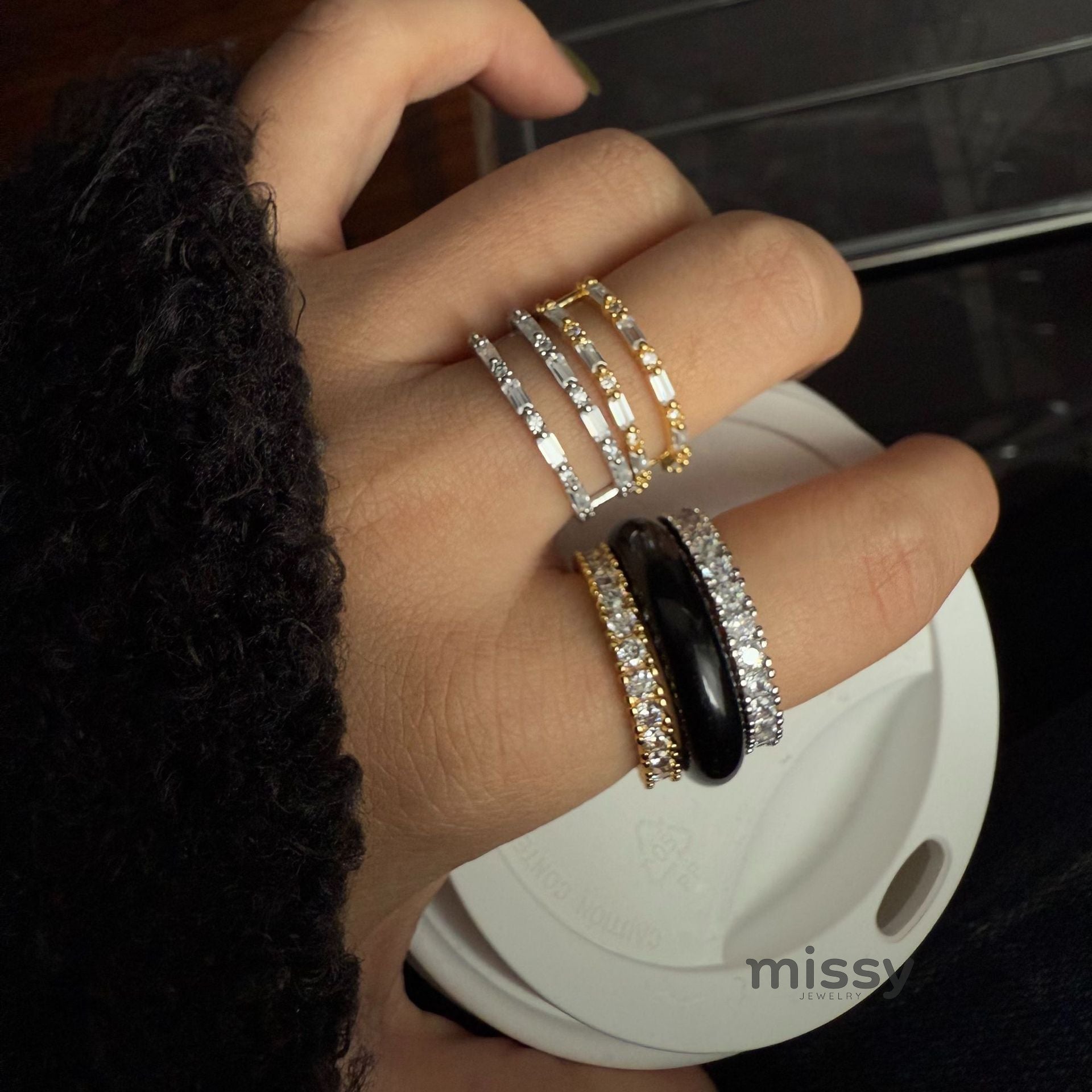 Keaton Sculptural Open Ring [511FP6C9]