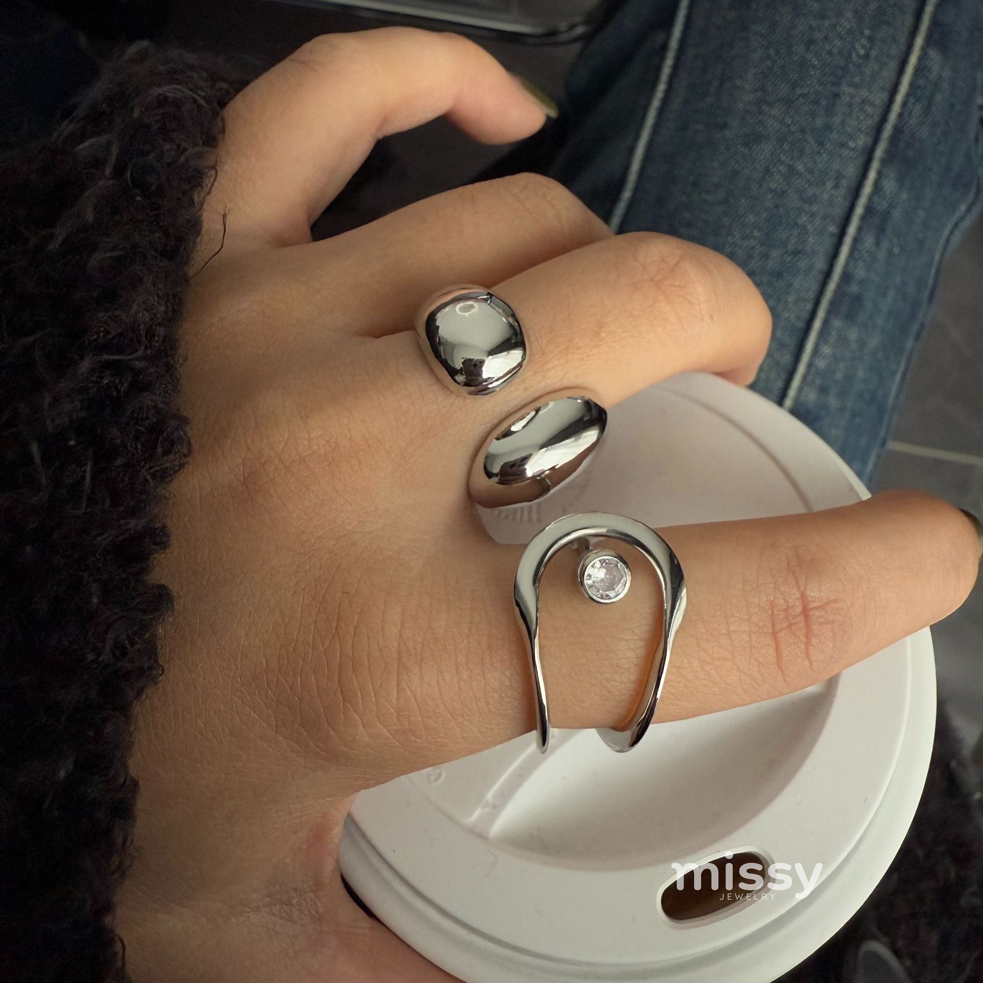 Keaton Sculptural Open Ring [UZHL5MQW]