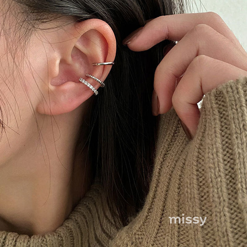 Keisy Crystal Ear Cuff Set [WDT260TJ]