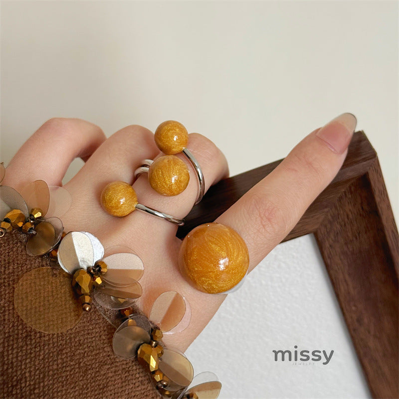 Kelsy Enamel Heart Open Ring [D5UQUL86]