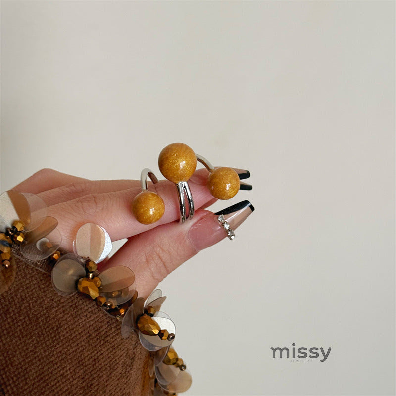 Kelsy Enamel Heart Open Ring [GAJ8I8MP]