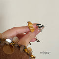 Kelsy Enamel Heart Open Ring [7JYMIG0U]
