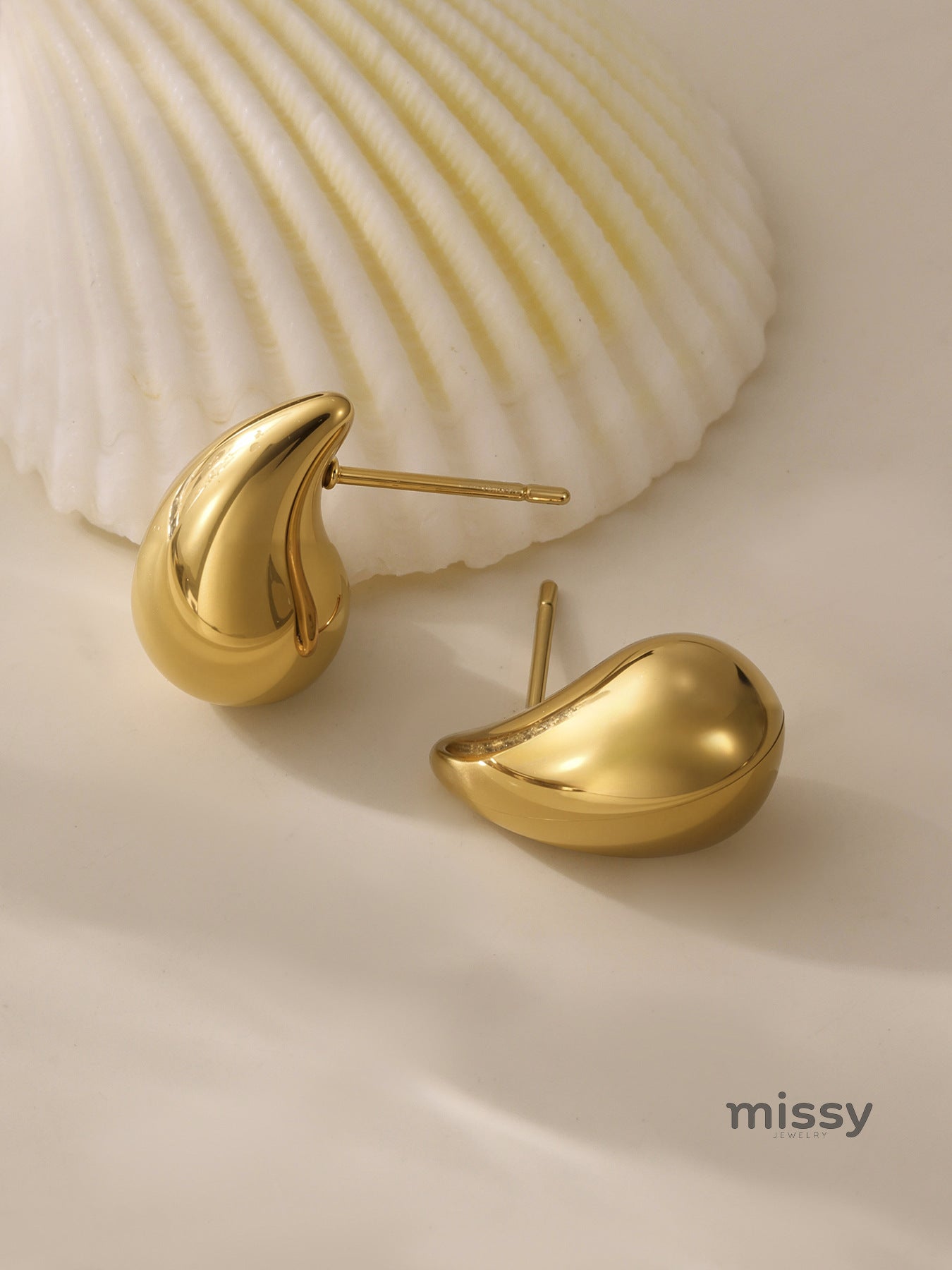 Kendalynn Hollow Teardrop Earrings [TV2KMSXD]