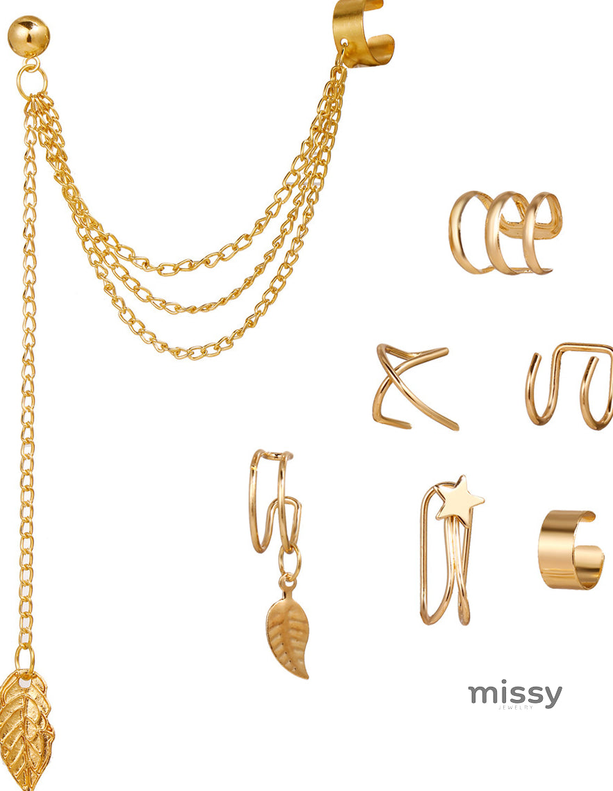 Kennedi Geometric Earring Set [TKC1GP78]