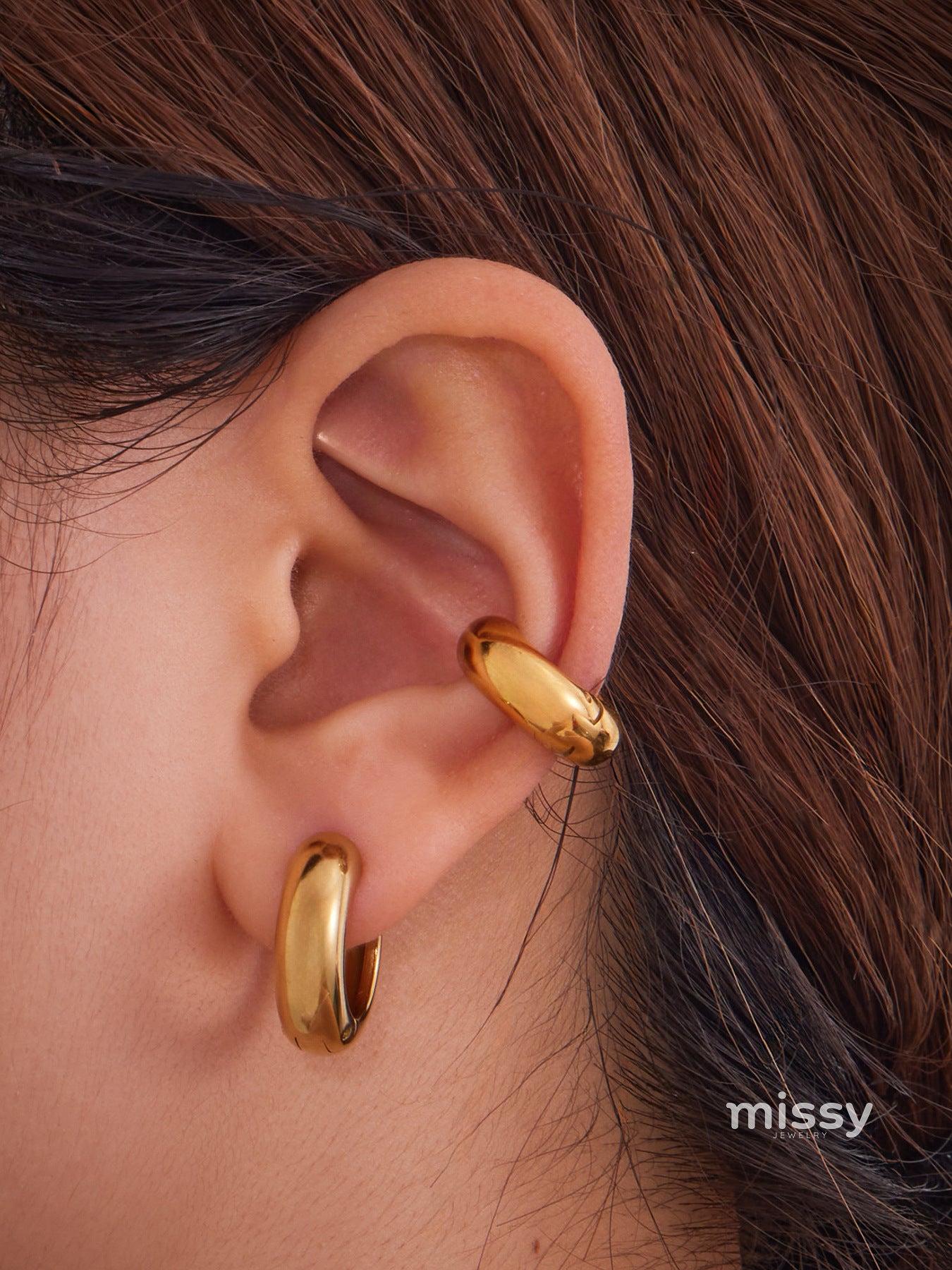 Kensi Geometric Color-Block Earrings [3MMMRDCP]