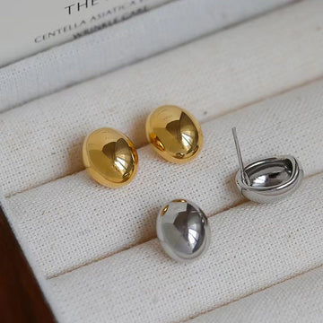 Kensington Domed Oval Earrings [FGBPYST1]