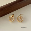 Kensleigh Zirconium Disc Earrings [YWP66V4E]