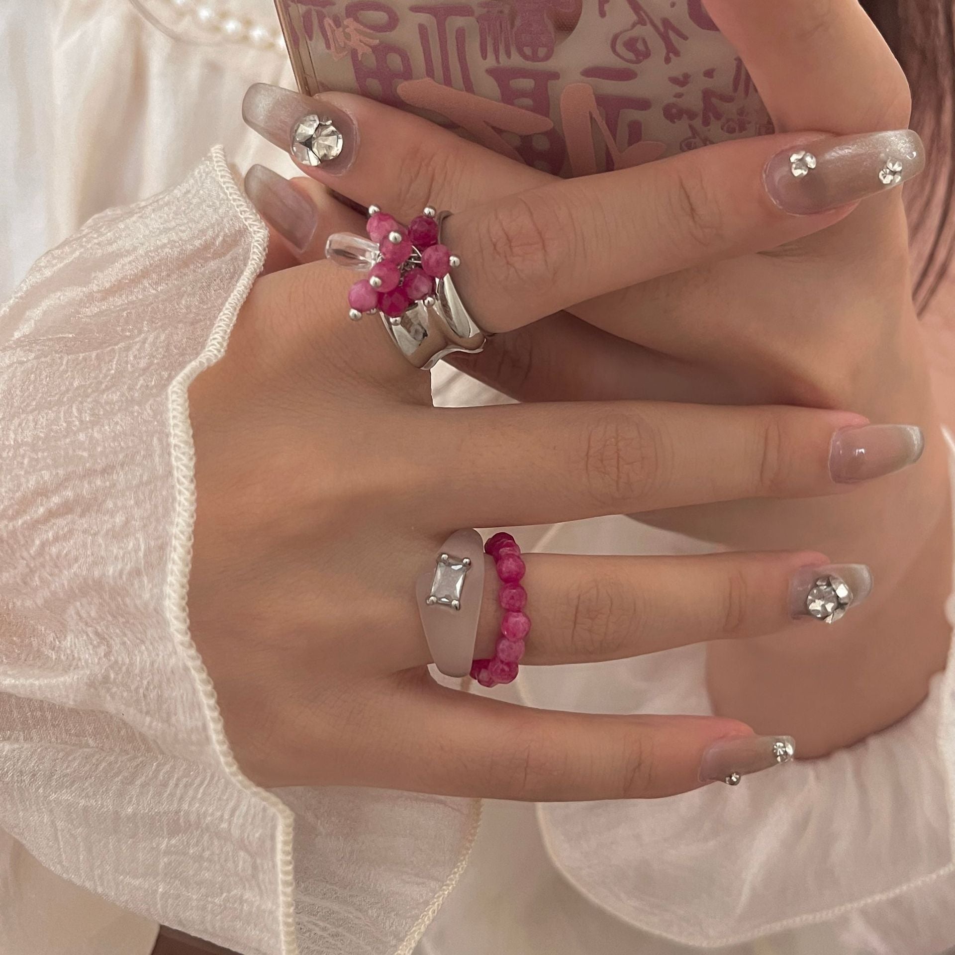 Kenzington Double Layer Garnet Ring [2O00Z6HN]