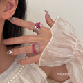 Kenzington Double Layer Garnet Ring [R81A9TAN]