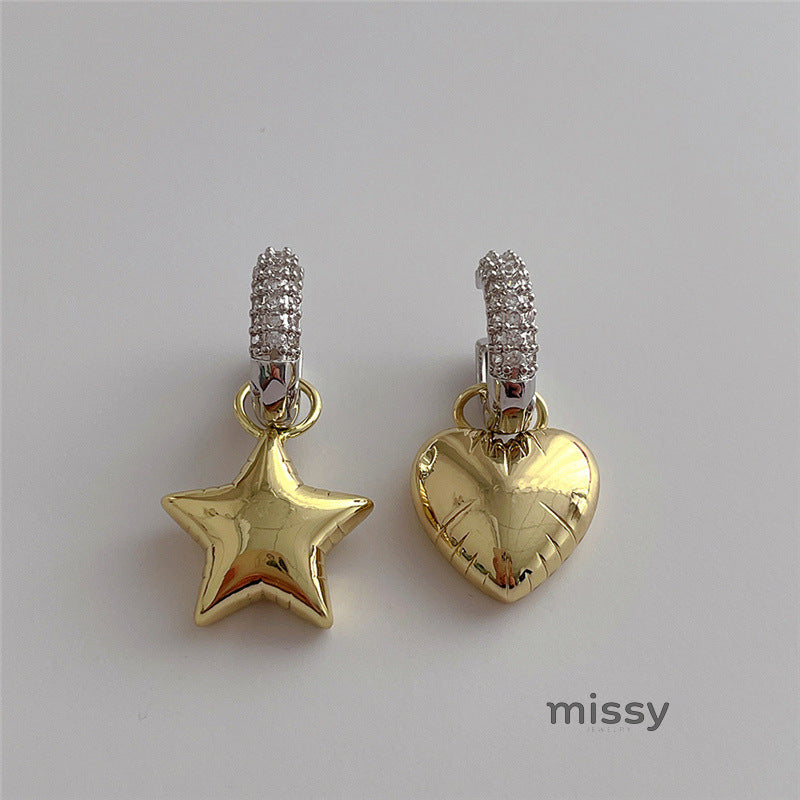 Keyonna Celestial Asymmetric Earrings [M9IDIMP1]
