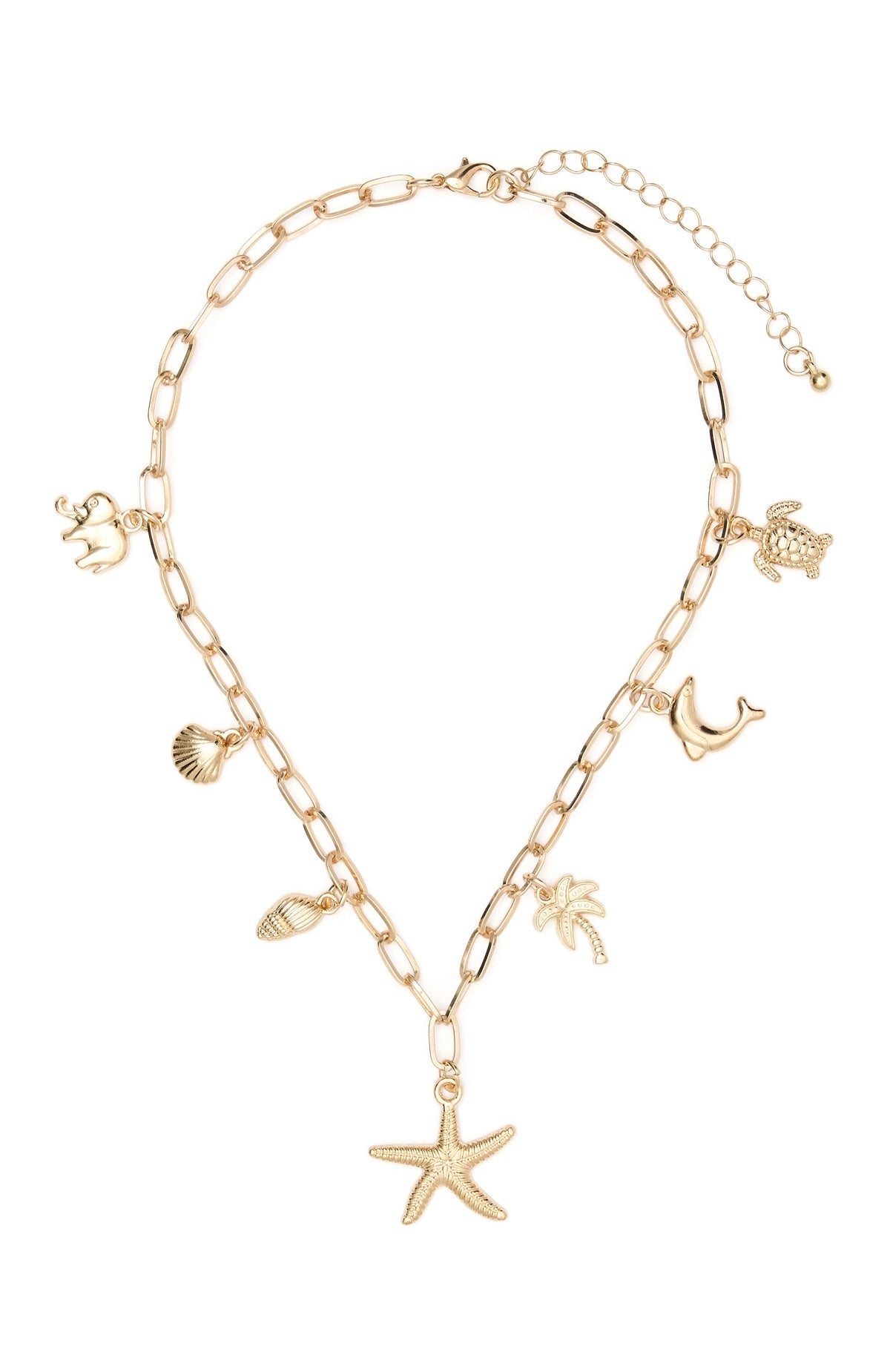 Missy Jewelry Keziah Layered Sun Charm Necklace