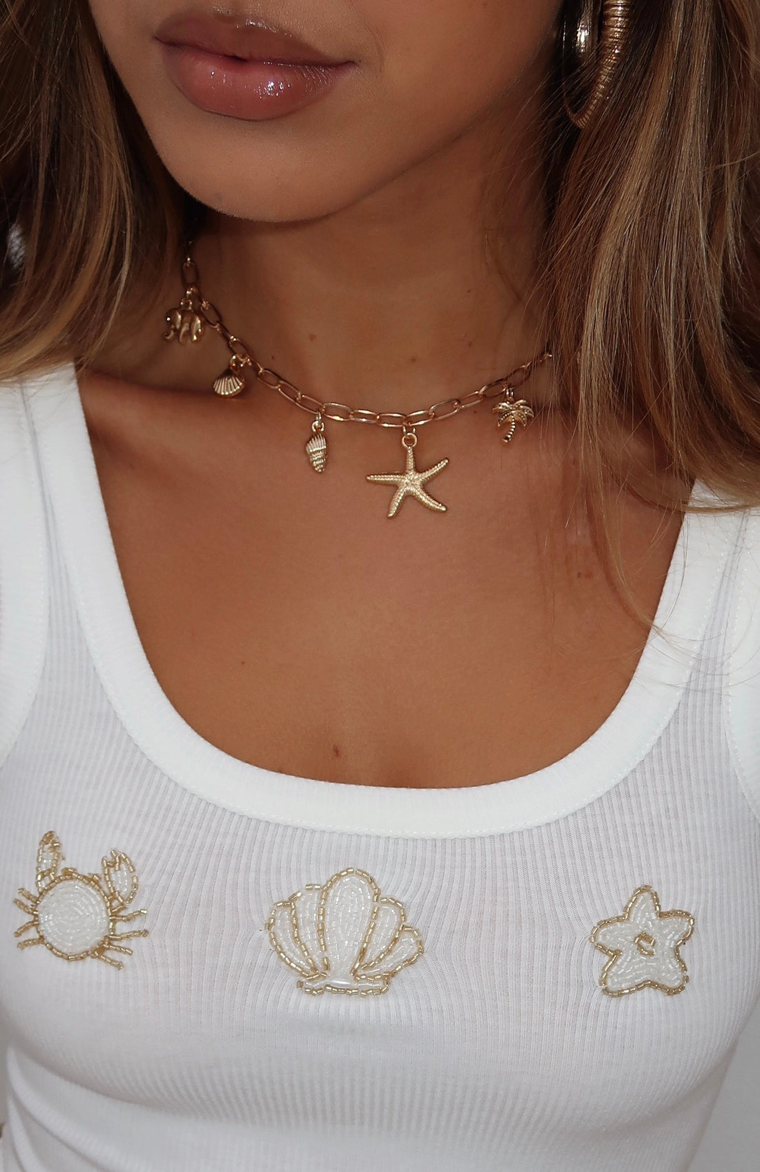 Missy Jewelry Keziah Layered Sun Charm Necklace