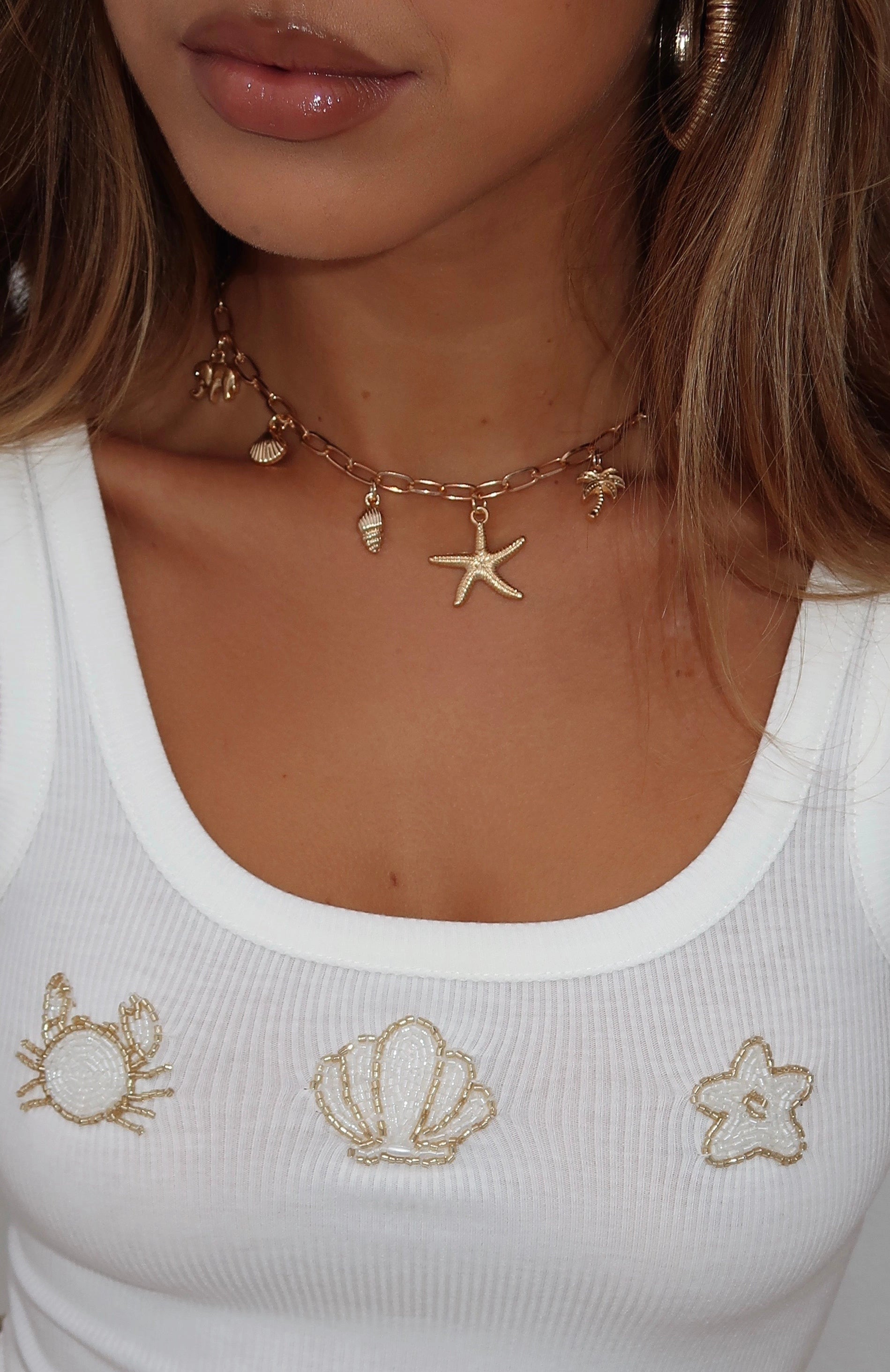 Missy Jewelry Keziah Layered Sun Charm Necklace