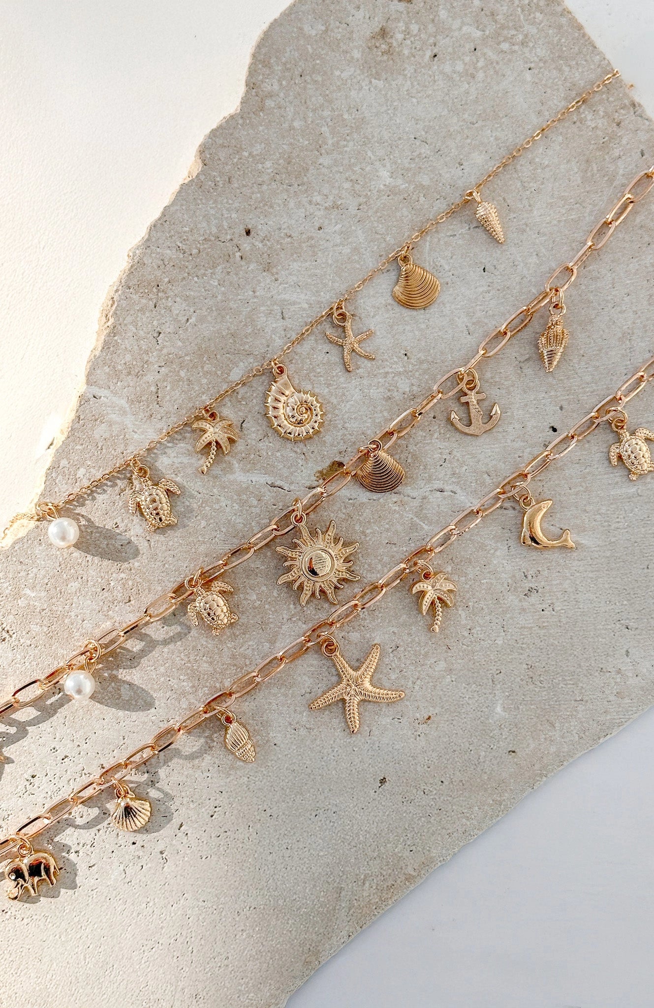 Missy Jewelry Keziah Layered Sun Charm Necklace