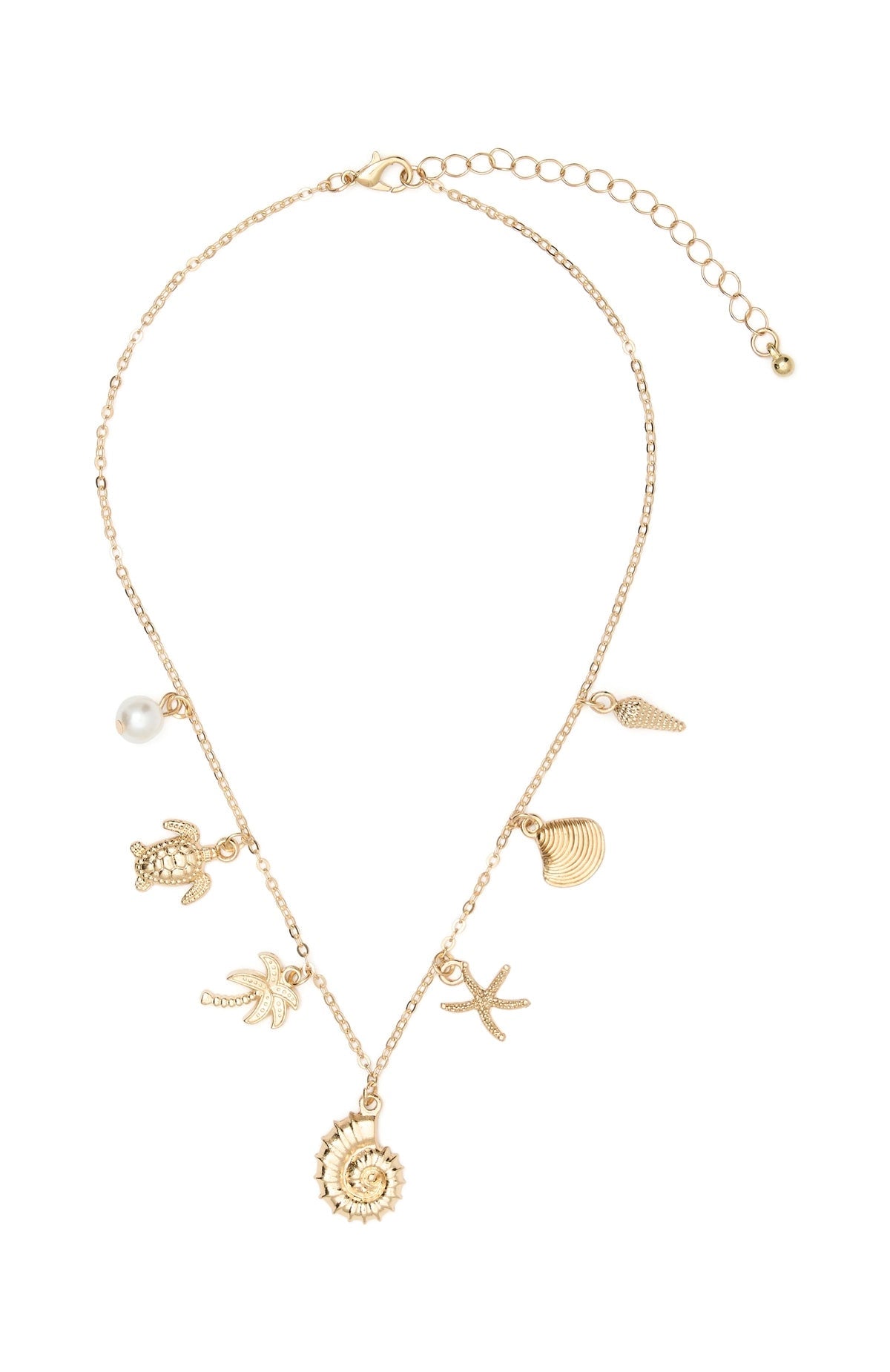 Missy Jewelry Keziah Layered Sun Charm Necklace