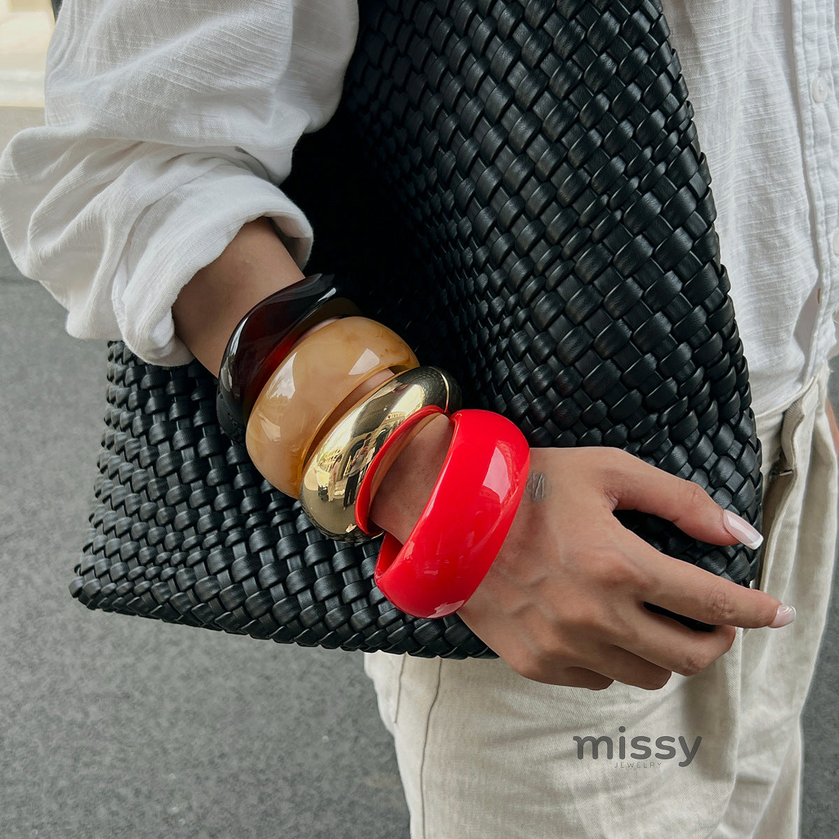 Khali Irregular Smudged Bangle [ZYWW2I6A]