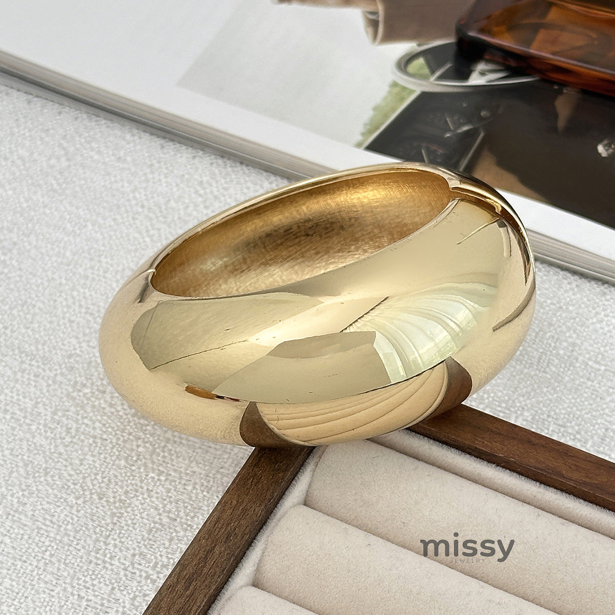 Khali Irregular Smudged Bangle [THSHU6CK]
