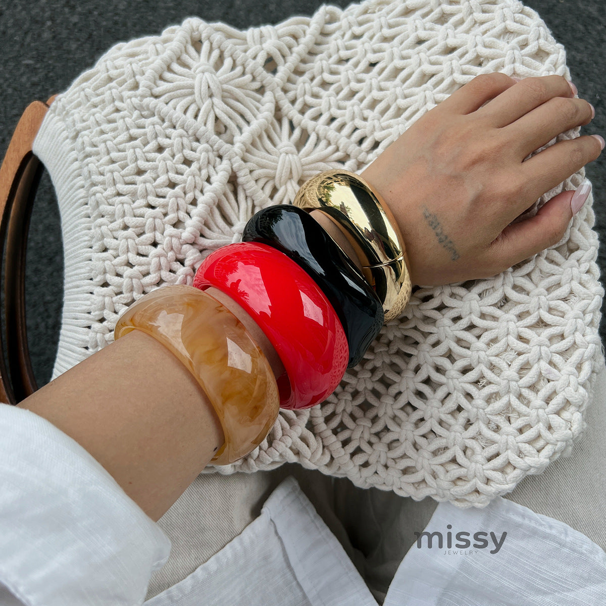 Khali Irregular Smudged Bangle [1BT1LXQS]