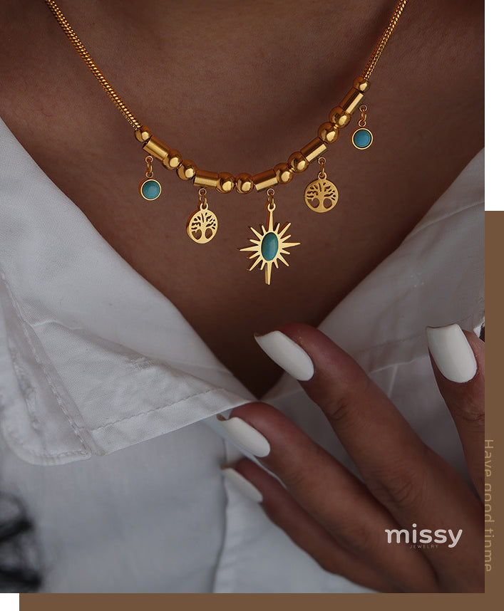 Kinzie Irregular Sun Jewelry Set [TMNJLE4L]