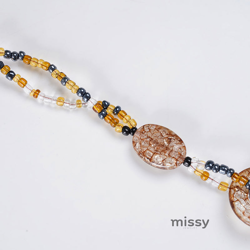 Klaudia Leopard Print Chain Necklace [H59TOT3V]
