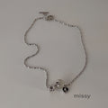 Kyiah Cat's Eye Heart Necklace [LB7R32JI]