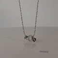 Kyiah Cat's Eye Heart Necklace [3CQL5KWT]
