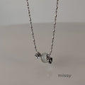 Kyiah Cat's Eye Heart Necklace [46RNO6GO]