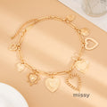 Kymora Striped Heart Necklace [5N9S8X0I]