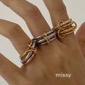 Kynlie Elegant Stackable Band Rings