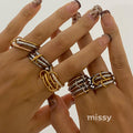 Kynlie Elegant Stackable Band Rings
