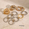 Kynlie Elegant Stackable Band Rings