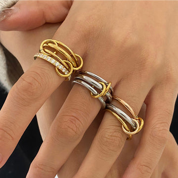 Kynlie Elegant Stackable Band Rings