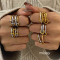 Kynlie Elegant Stackable Band Rings