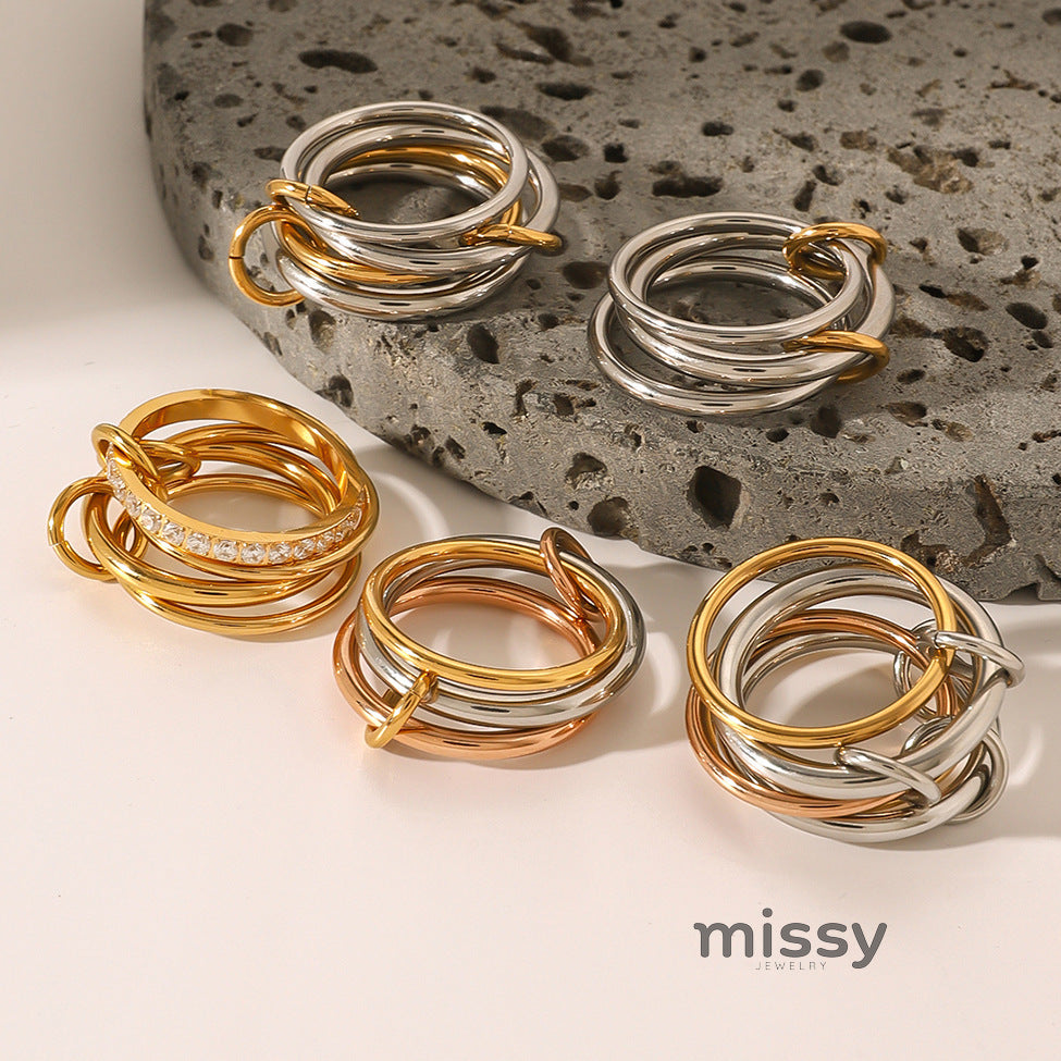 Kynlie Elegant Stackable Band Rings