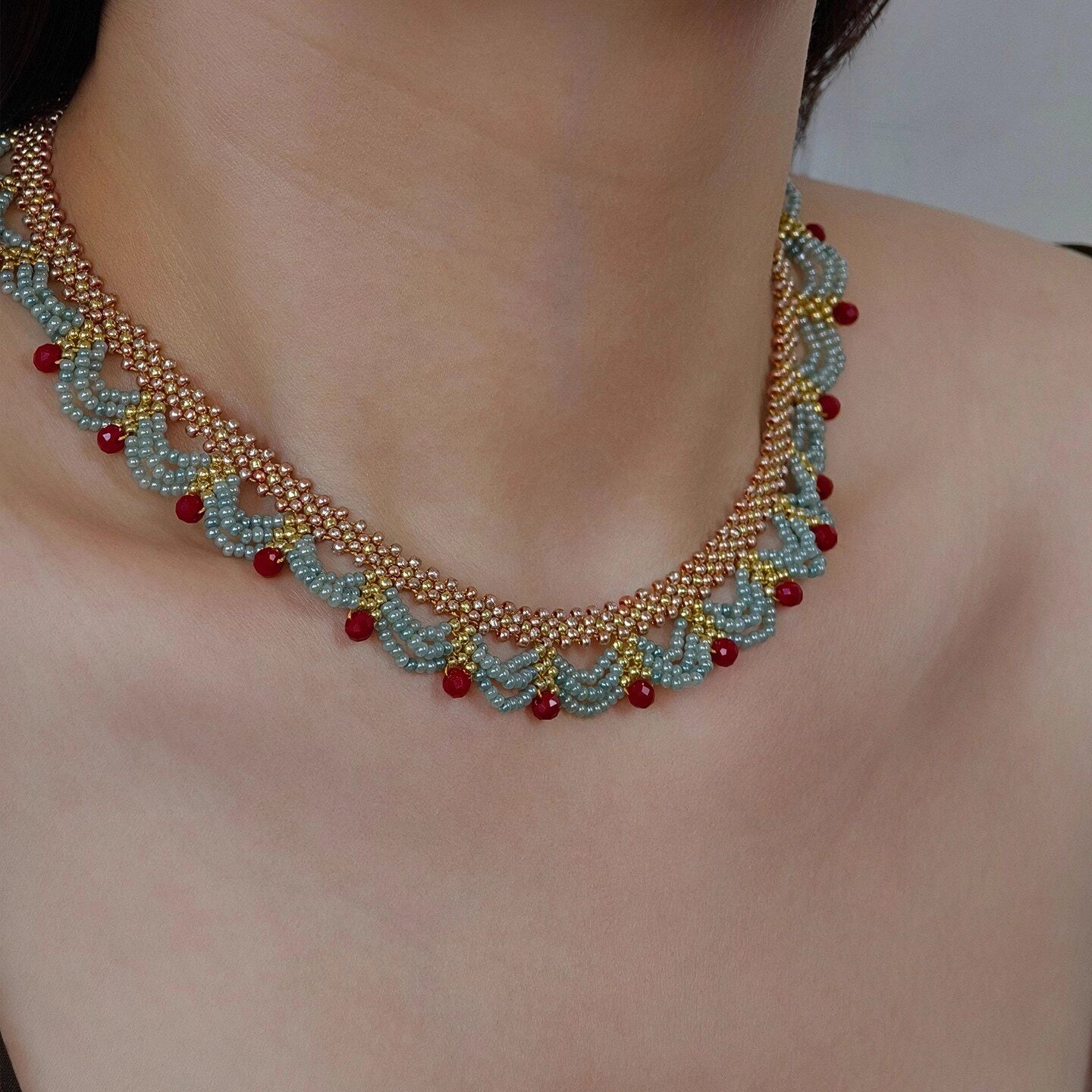 Lace Choker Necklace [5YOK5LRB]
