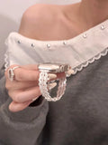 Lace Cut-Out Metal Watch Band [ZKA0AA5B]